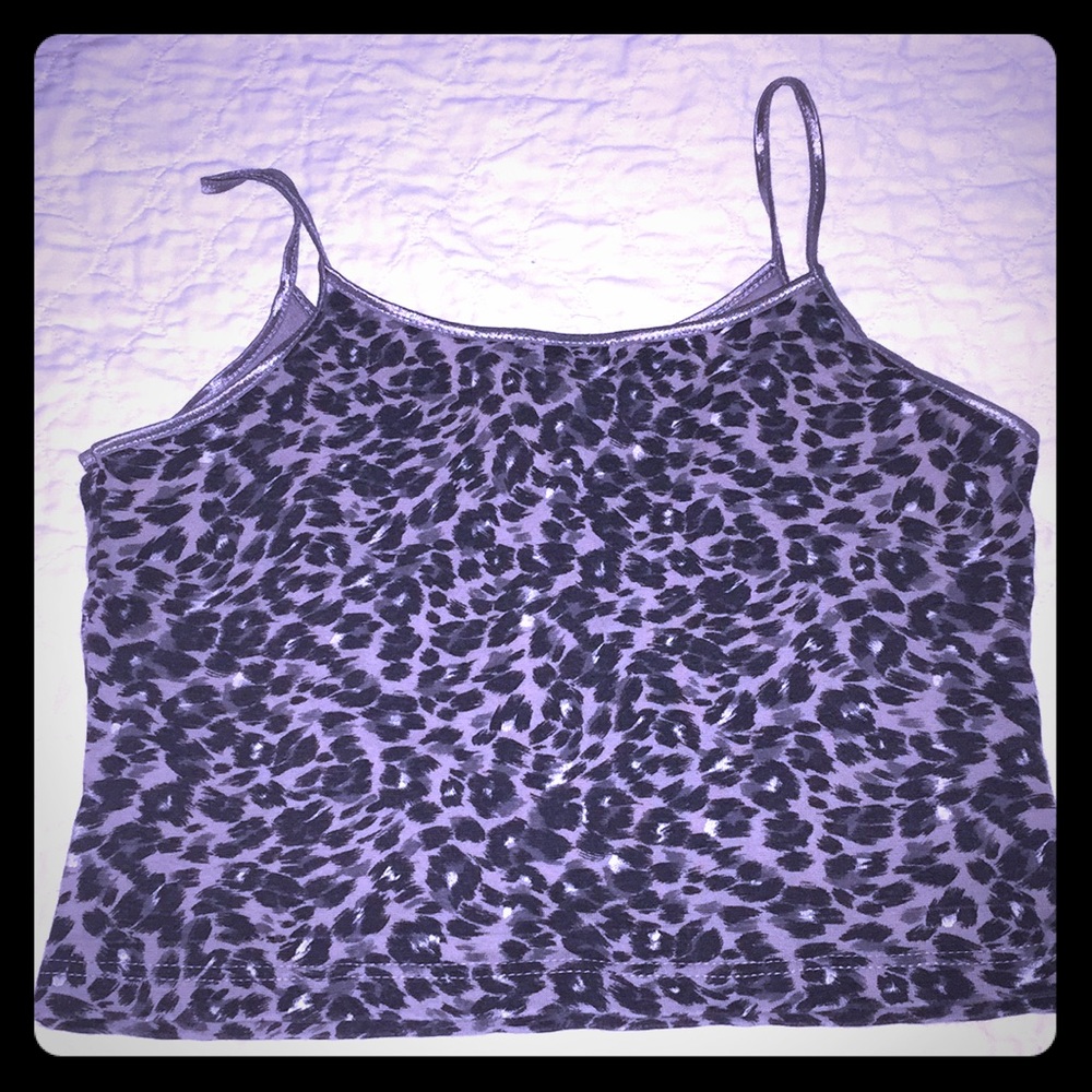 Leopard ‘stretchy’ crop top